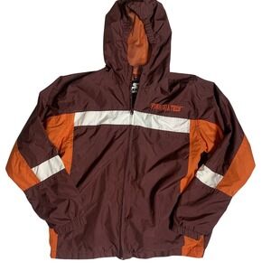 Unisex Kids 14/16‎ Starter Virginia Tech Windbreaker Hooded Jacket  Light Weight